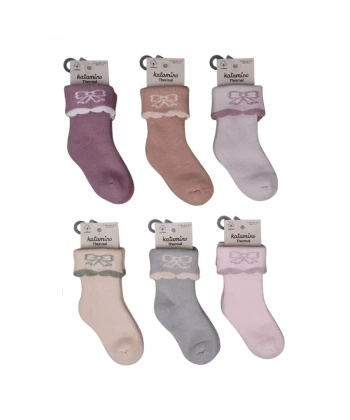 Katamino Lirya Havlu Kız Bebek Soket Çorap K45905 Asorti