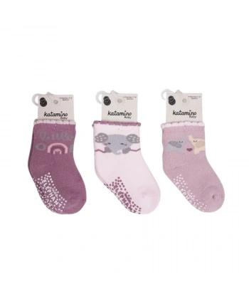 Katamino Mirselin Absli Havlu Kız Bebek Soket Çorap K45892 Asorti