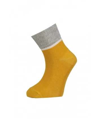 Kısa Soket Çorap  Hardal