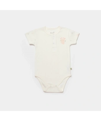 Koala Jungle Kısa Kol Bebek Body  Pembe