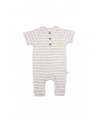 Line Colors Yarım Kol Patiksiz Tulum 15126 Bej