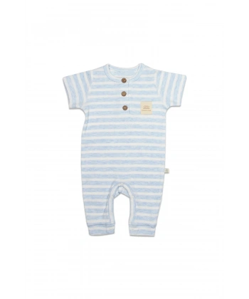 Line Colors Yarım Kol Patiksiz Tulum 15126 Mavi