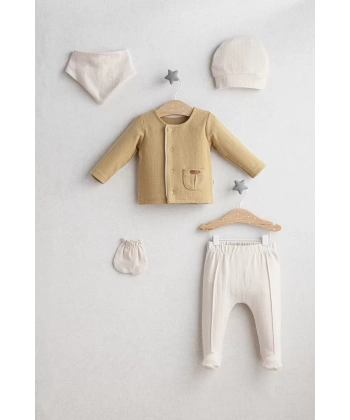 Little Bear 5li Zıbın Set 5445 Hardal