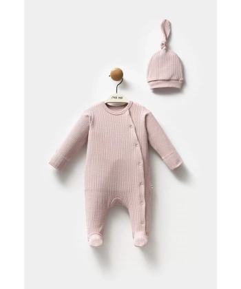 Moi Noi Şapkalı Tulum Mnb1235 Mürdüm