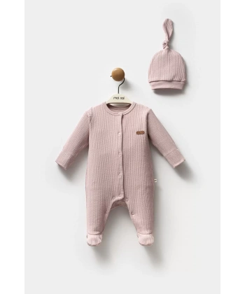 Moi Noi Şapkalı Tulum Mnb1236 Mürdüm