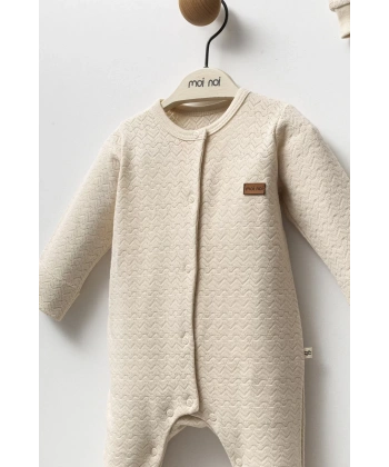 Moi Noi Şapkalı Tulum Mnb1249 Bej