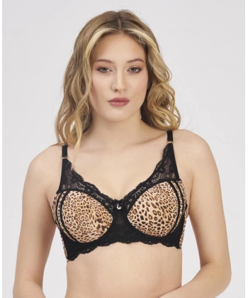 MOONLIGHT 2209 BALENLİ DESTEKSİZ LEOPAR SÜTYEN