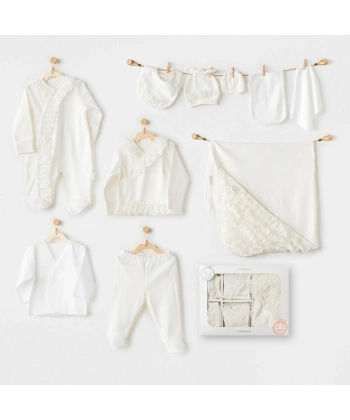 Newborn Chic Girl 10lu Hastane Çıkışı Ekru