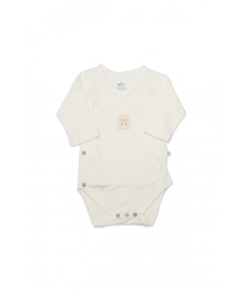 Organic Modal Flying Balloons Kruvaze Uzun Kol Body Bs17121 Ekru