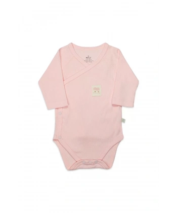 Organic Modal Flying Balloons Kruvaze Uzun Kol Body Bs17121 Pembe