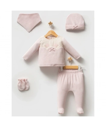 Tongs Baby Etamine 5li Hastane Çıkışı 5684 Pembe