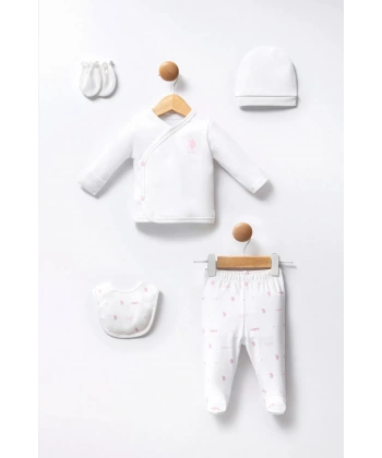 U.s Polo 5li Hastane Çıkış Seti Usb2358 Beyaz