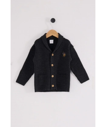 U.s. Polo Assn Bebek Hırka Usb2608 Antrasit Melanj