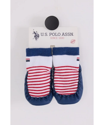 U.s. Polo Assn Çarık Çorap Usb2600 Beyaz-lacivert