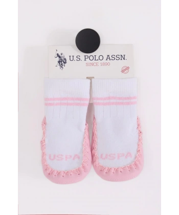 U.s. Polo Assn Çarık Çorap Usb2800 Beyaz-pembe