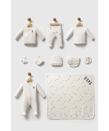 U.s. Polo Assn Hastane Cıkısı 10’lu Set Usb2602 Ekru