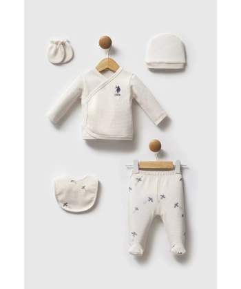 U.s. Polo Assn Hastane Çıkışı 5’li Set Usb2603 Ekru