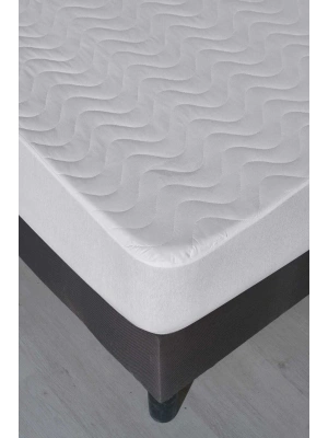 120X200 Sıvı Geçirmez Kapitoneli Tek Kişilik Alez Fitted Pamuklu