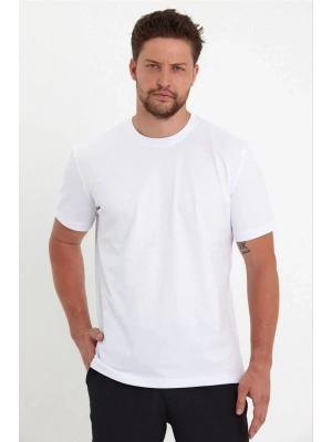 24/1 Düz A Kalite Oversize T-shirt - Beyaz