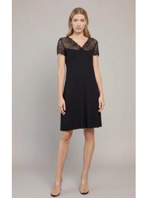 Bicomi Kısa Kollu ve Dantelli V Yaka Gecelik