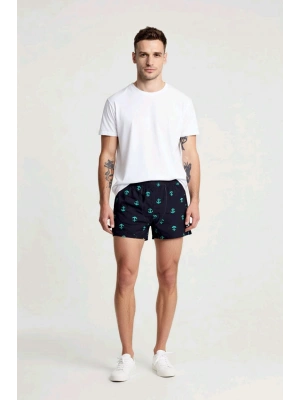 Desenli Erkek Likralı Boxer 6 adet