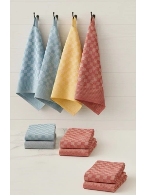 6lı Mutfak Kurulama Bezi 45x65 cm Pötikare Desen