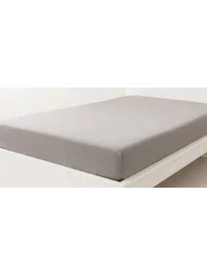 Kaymayan, Kırışmayan, Terletmeyen Konfor: Premium Gri Penye Çift Kişilik Çarşaf