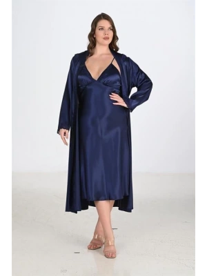 Bicomi 2li Lacivert Sabahlık Takımı Bigsize 6225