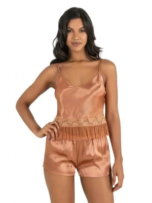 Bicomi Bakır Saten Şort Takımı 9209