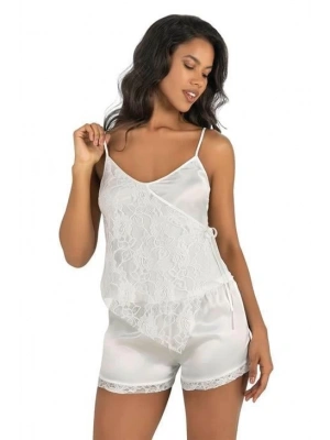 Bicomi Ekru Saten Şort Takımı 9204