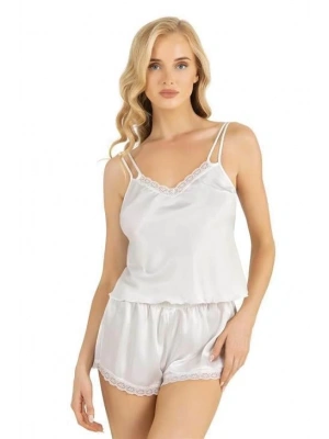 Bicomi Ekru Saten Şort Takımı 9210