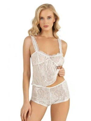 Bicomi Ekru Saten Şort Takımı 9221