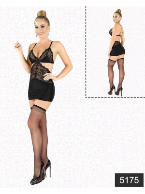 Bicomi Likralı Saten Babydoll