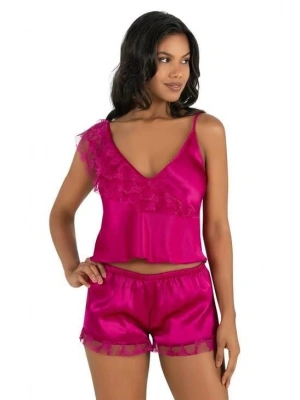 Bicomi Vişne Saten Şort Takımı 9205
