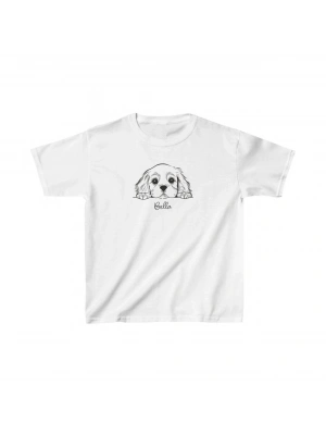 Çocuk Baskılı T-Shirt - Beyaz