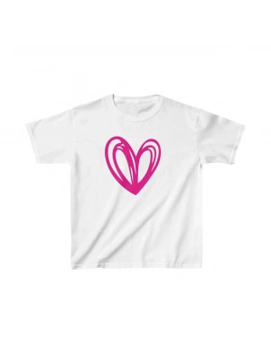 Çocuk Baskılı T-Shirt - Beyaz