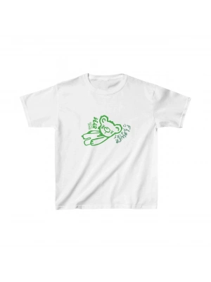 Çocuk Baskılı T-Shirt - Beyaz