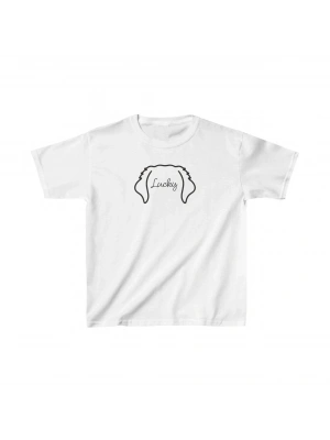 Çocuk Baskılı T-Shirt - Beyaz