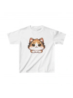 Çocuk Baskılı T-Shirt - Beyaz