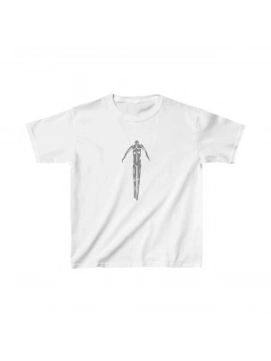 Çocuk Baskılı T-Shirt - Beyaz