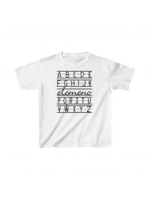 Çocuk Baskılı T-Shirt - Beyaz