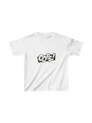 Çocuk Baskılı T-Shirt - Beyaz