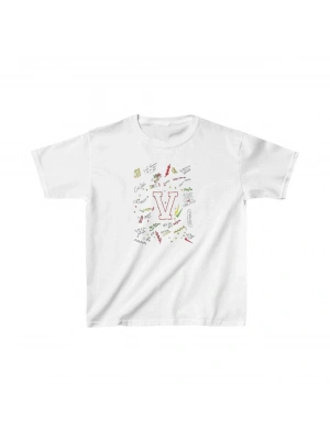 Çocuk Baskılı T-Shirt - Beyaz