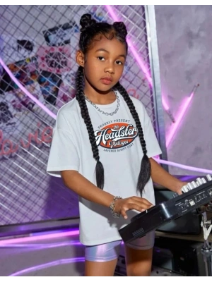 Çocuk   Baskılı T-Shirt - Beyaz