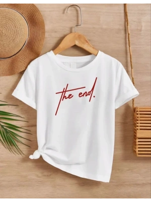 Çocuk   Baskılı T-Shirt - Beyaz