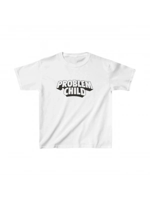 Çocuk Baskılı T-Shirt - Beyaz