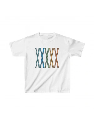 Çocuk Baskılı T-Shirt - Beyaz