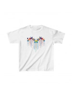 Çocuk   Baskılı T-Shirt - Beyaz