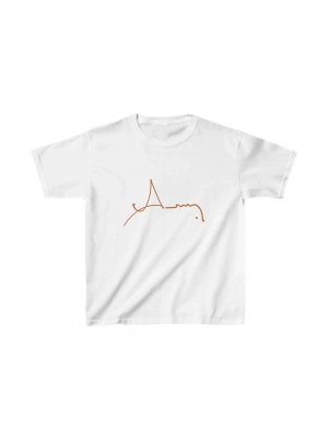 Çocuk Baskılı T-Shirt - Beyaz