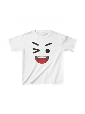 Çocuk Baskılı T-Shirt - Beyaz